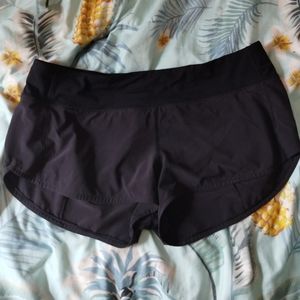 Black Lululemon Speed Up Shorts